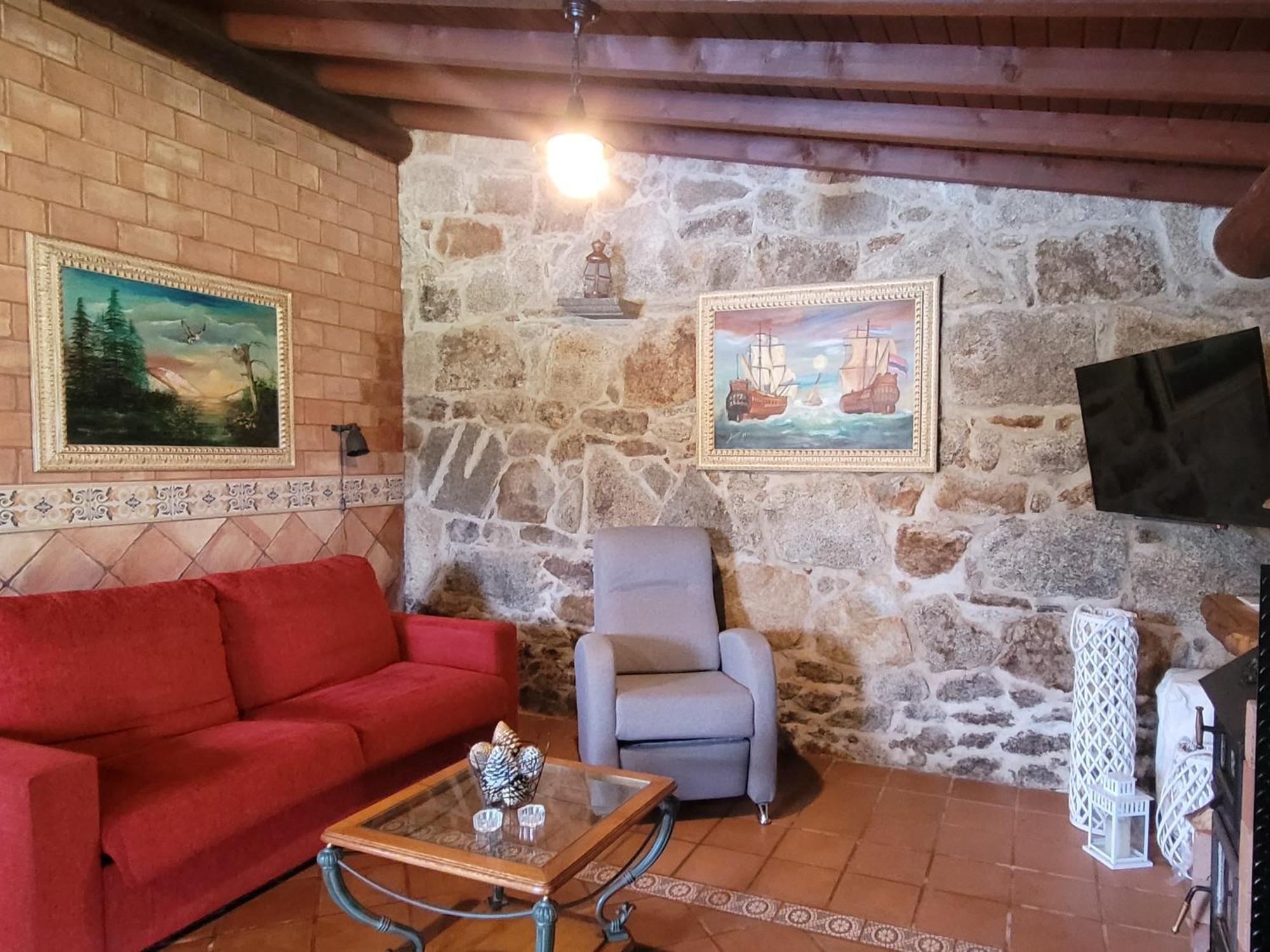 Casa Rustica Piscina, Apartadino Pobra Do Caraminal Exteriör bild
